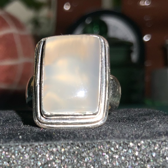 Sterling Silver Moonstone Ring - Picture 10 of 14